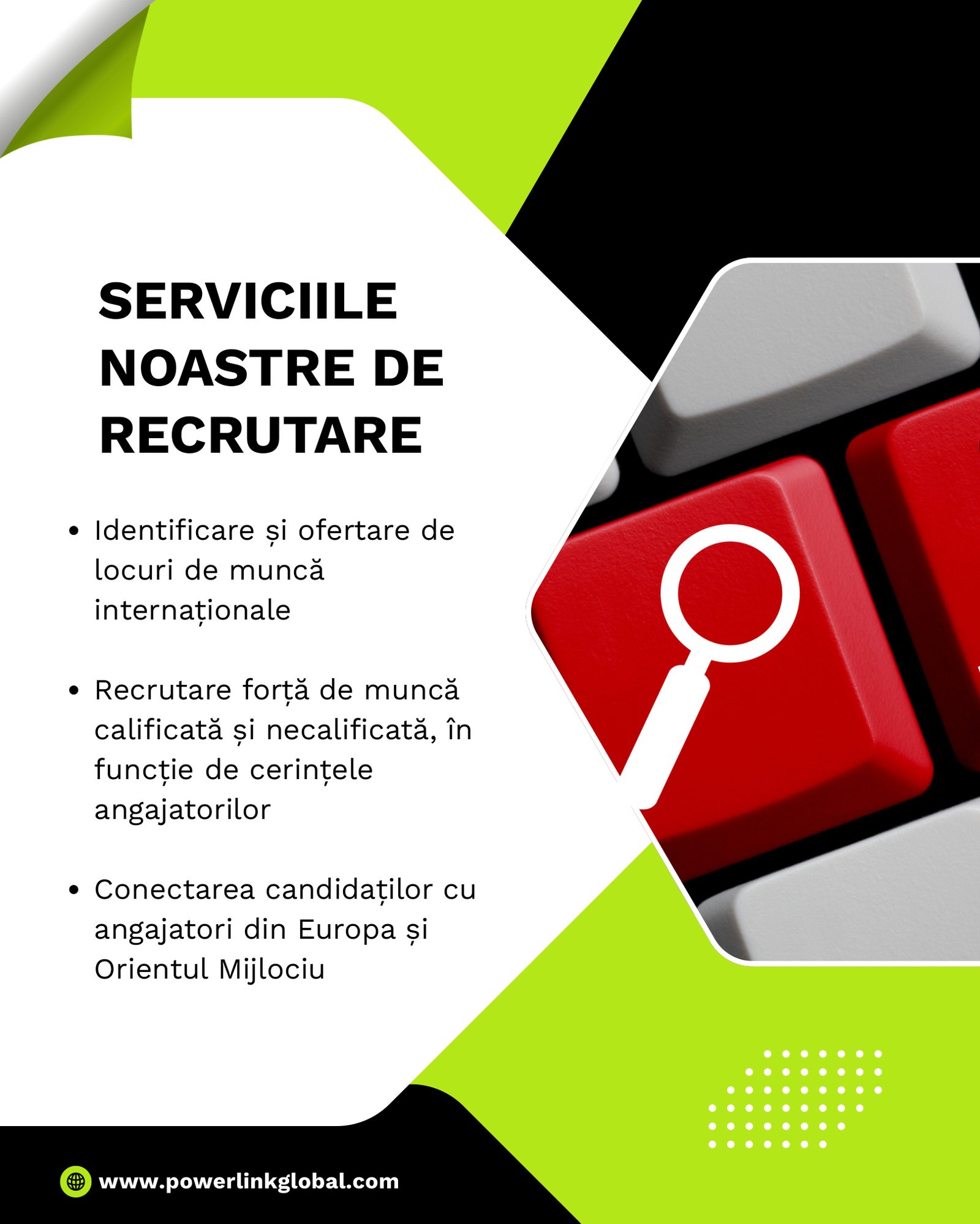 Serviciile noastre - imagine din broșură